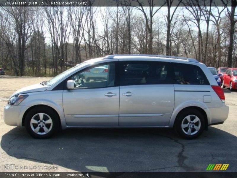 Radiant Silver / Gray 2009 Nissan Quest 3.5 S