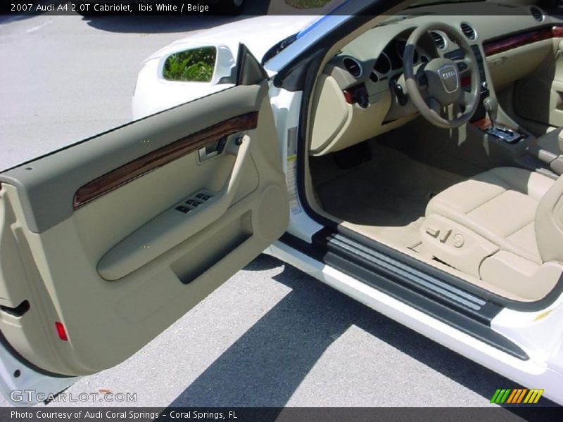 Ibis White / Beige 2007 Audi A4 2.0T Cabriolet