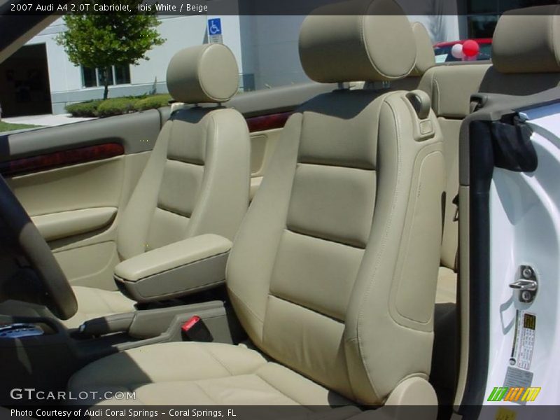 Ibis White / Beige 2007 Audi A4 2.0T Cabriolet