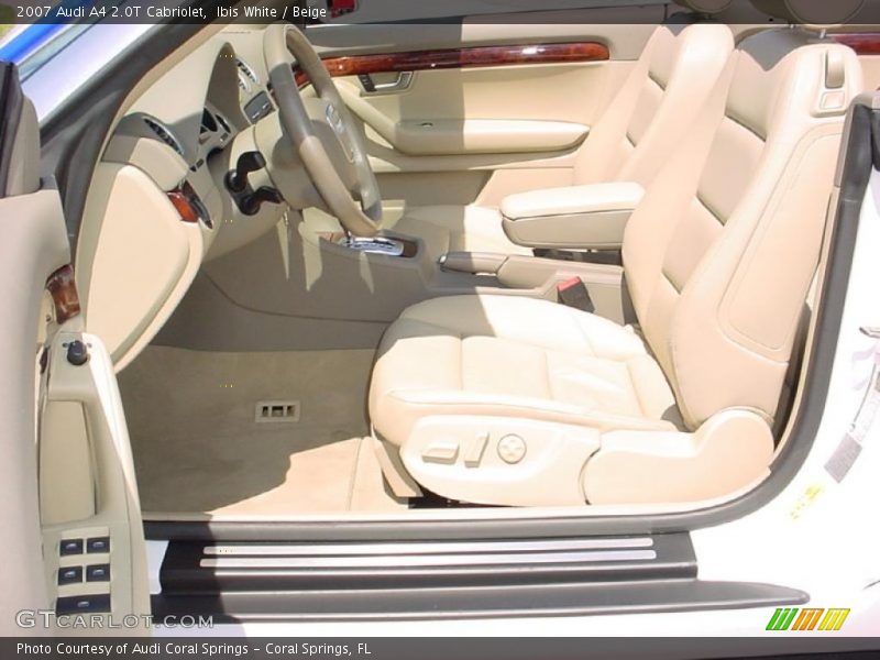 Ibis White / Beige 2007 Audi A4 2.0T Cabriolet