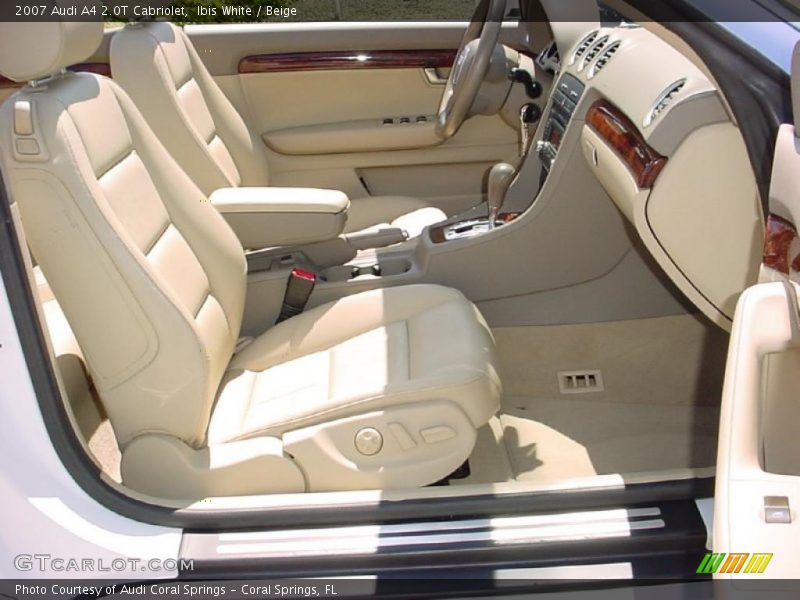 Ibis White / Beige 2007 Audi A4 2.0T Cabriolet