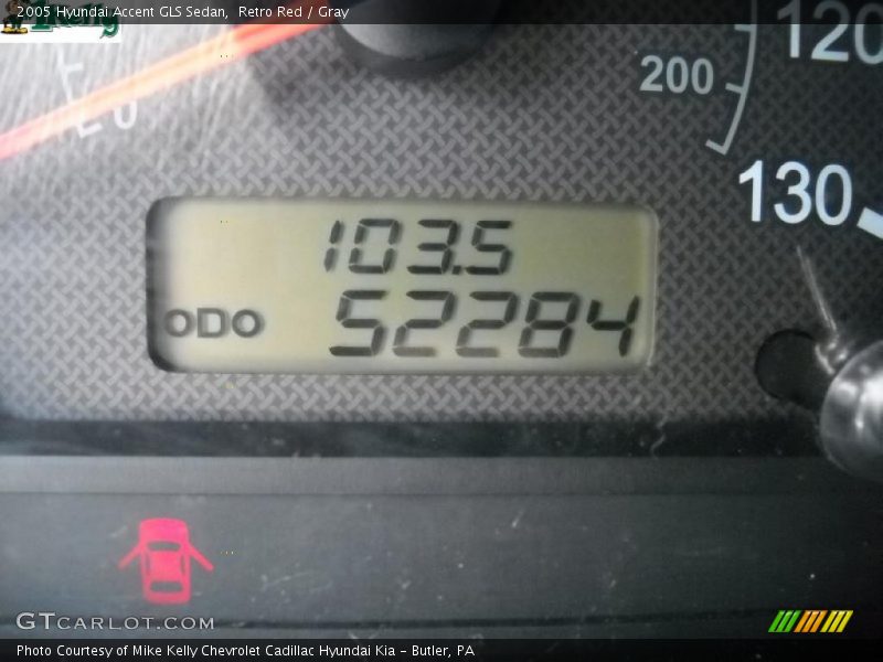 Retro Red / Gray 2005 Hyundai Accent GLS Sedan
