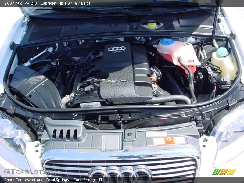 Ibis White / Beige 2007 Audi A4 2.0T Cabriolet