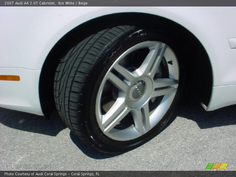Ibis White / Beige 2007 Audi A4 2.0T Cabriolet