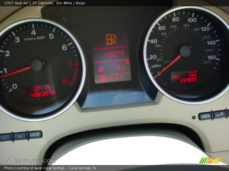 Ibis White / Beige 2007 Audi A4 2.0T Cabriolet