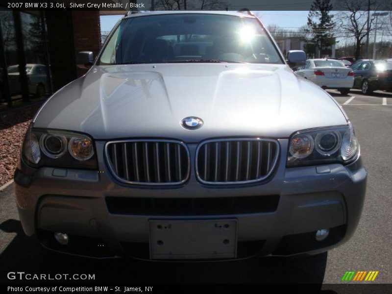 Silver Grey Metallic / Black 2007 BMW X3 3.0si