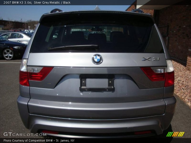 Silver Grey Metallic / Black 2007 BMW X3 3.0si