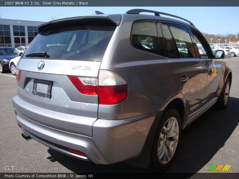 Silver Grey Metallic / Black 2007 BMW X3 3.0si