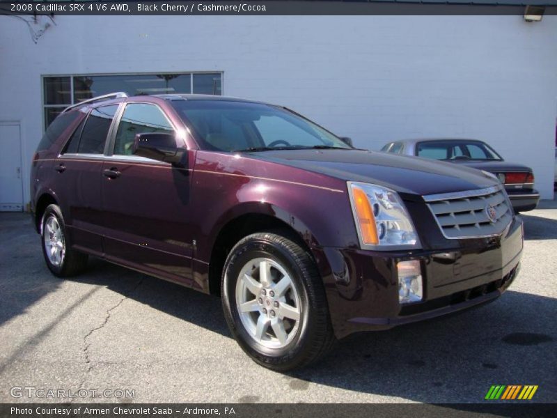 Black Cherry / Cashmere/Cocoa 2008 Cadillac SRX 4 V6 AWD