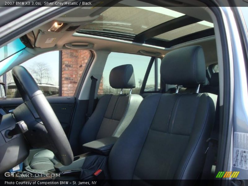 Silver Grey Metallic / Black 2007 BMW X3 3.0si