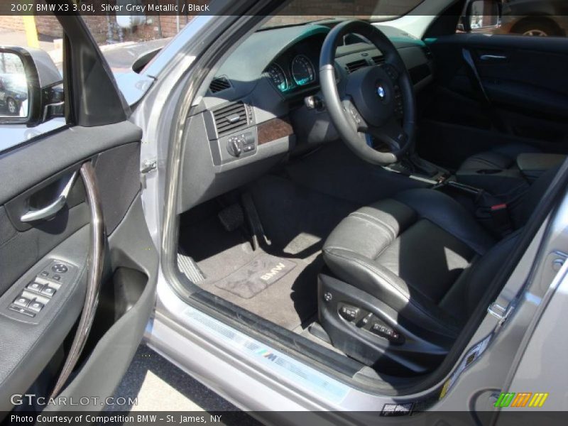 Silver Grey Metallic / Black 2007 BMW X3 3.0si