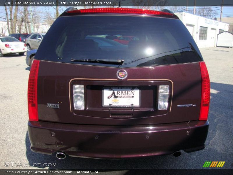 Black Cherry / Cashmere/Cocoa 2008 Cadillac SRX 4 V6 AWD