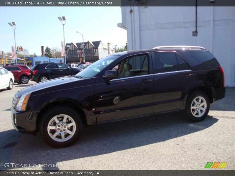 Black Cherry / Cashmere/Cocoa 2008 Cadillac SRX 4 V6 AWD