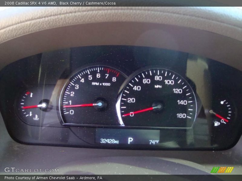 Black Cherry / Cashmere/Cocoa 2008 Cadillac SRX 4 V6 AWD