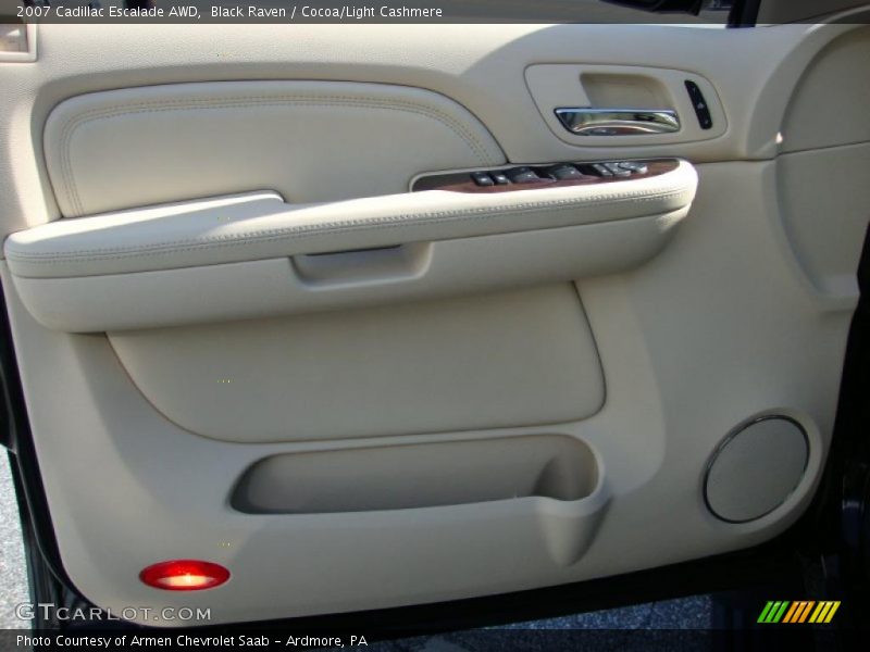 Black Raven / Cocoa/Light Cashmere 2007 Cadillac Escalade AWD