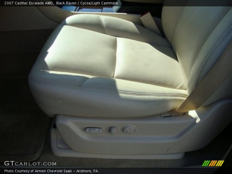 Black Raven / Cocoa/Light Cashmere 2007 Cadillac Escalade AWD