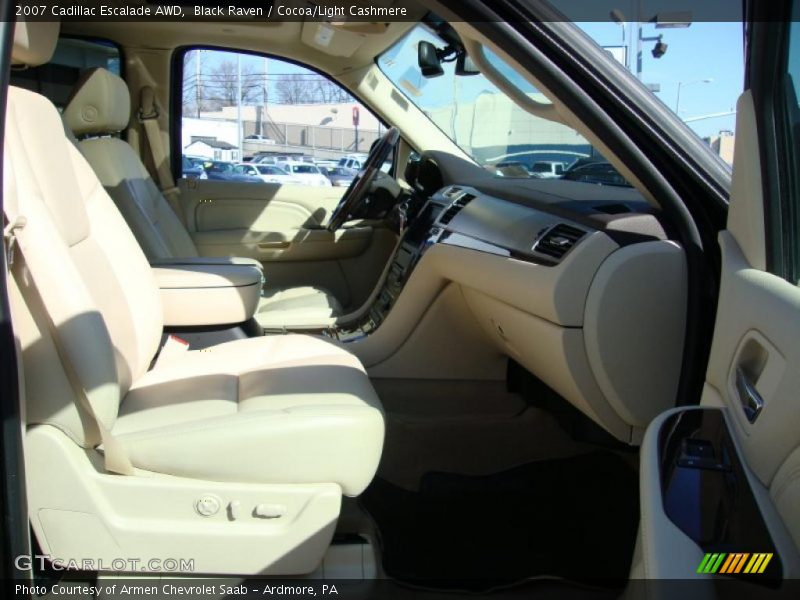 Black Raven / Cocoa/Light Cashmere 2007 Cadillac Escalade AWD
