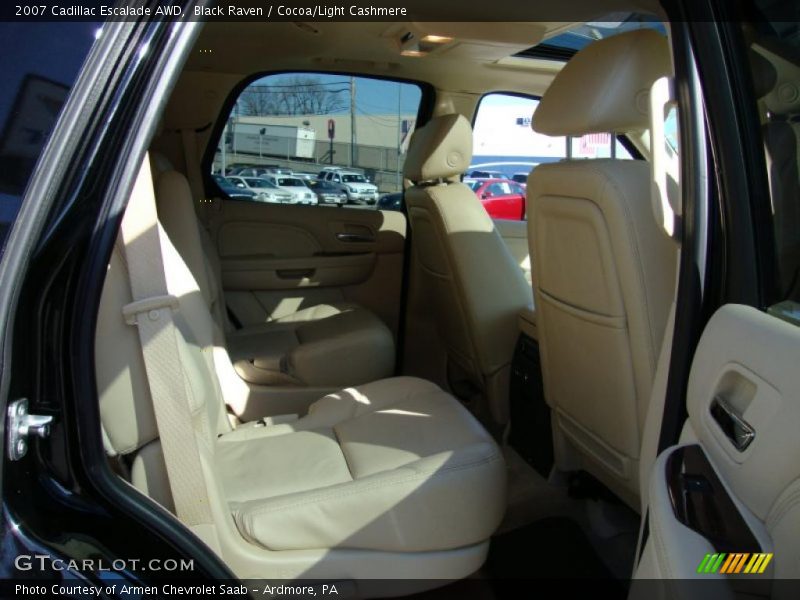 Black Raven / Cocoa/Light Cashmere 2007 Cadillac Escalade AWD