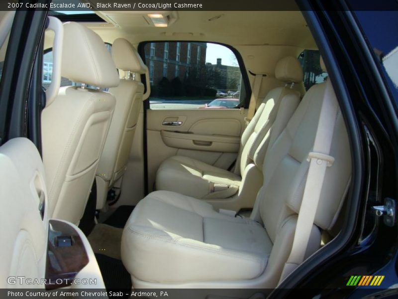 Black Raven / Cocoa/Light Cashmere 2007 Cadillac Escalade AWD