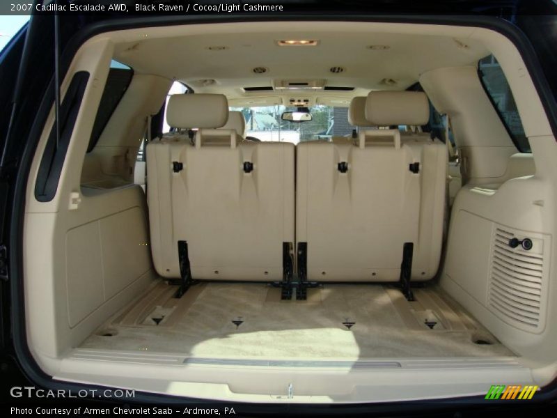 Black Raven / Cocoa/Light Cashmere 2007 Cadillac Escalade AWD