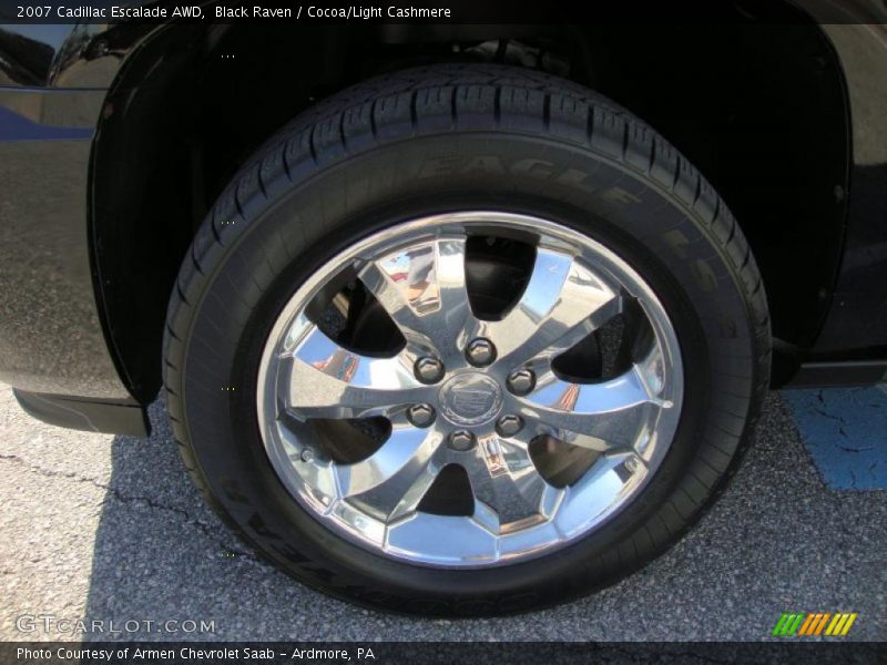 Black Raven / Cocoa/Light Cashmere 2007 Cadillac Escalade AWD