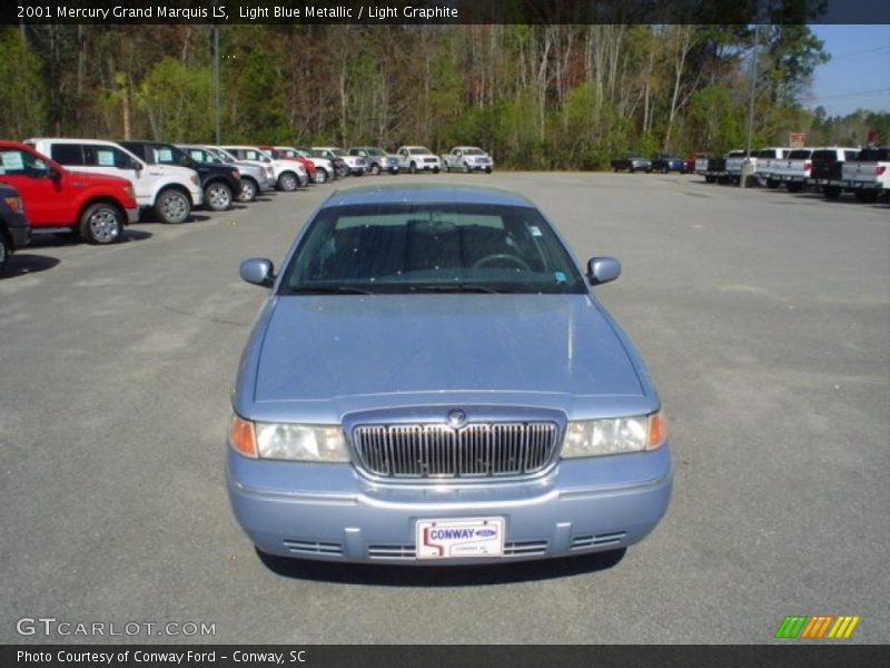Light Blue Metallic / Light Graphite 2001 Mercury Grand Marquis LS