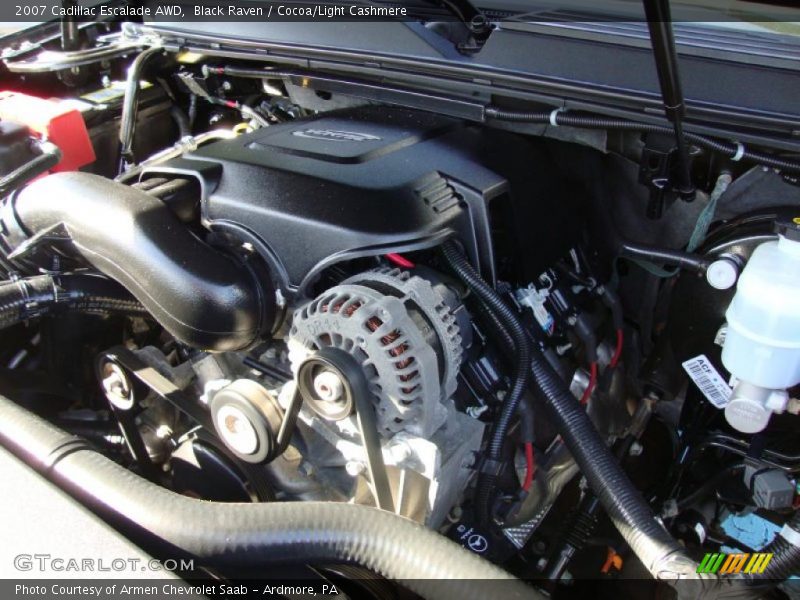 Black Raven / Cocoa/Light Cashmere 2007 Cadillac Escalade AWD
