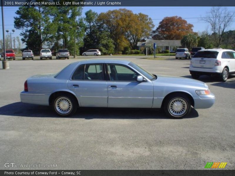 Light Blue Metallic / Light Graphite 2001 Mercury Grand Marquis LS