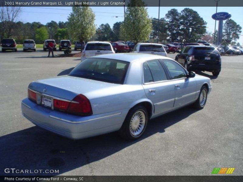 Light Blue Metallic / Light Graphite 2001 Mercury Grand Marquis LS