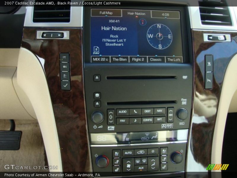 Black Raven / Cocoa/Light Cashmere 2007 Cadillac Escalade AWD