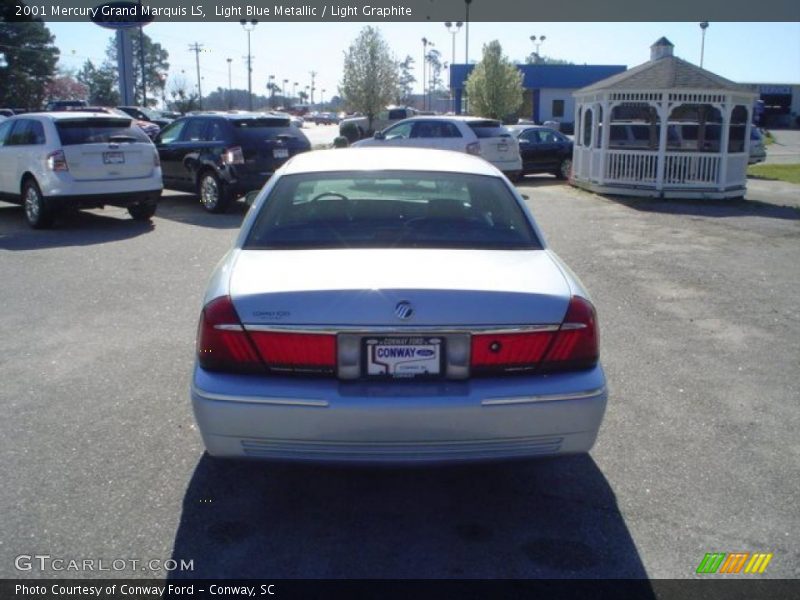 Light Blue Metallic / Light Graphite 2001 Mercury Grand Marquis LS