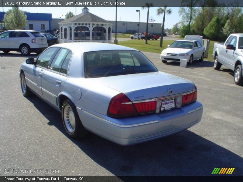 Light Blue Metallic / Light Graphite 2001 Mercury Grand Marquis LS