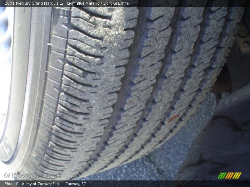 Light Blue Metallic / Light Graphite 2001 Mercury Grand Marquis LS