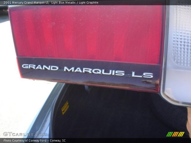 Light Blue Metallic / Light Graphite 2001 Mercury Grand Marquis LS