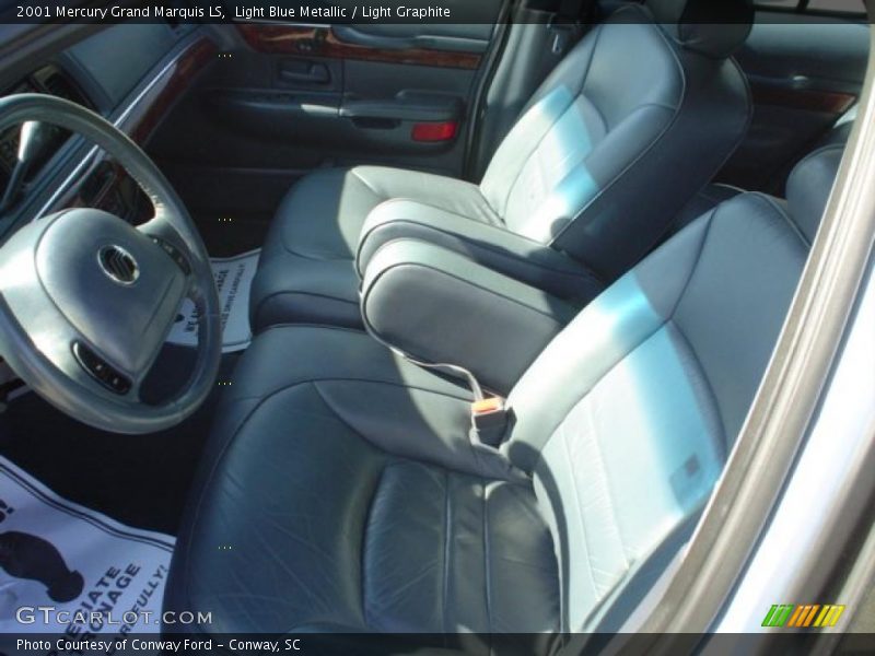 Light Blue Metallic / Light Graphite 2001 Mercury Grand Marquis LS