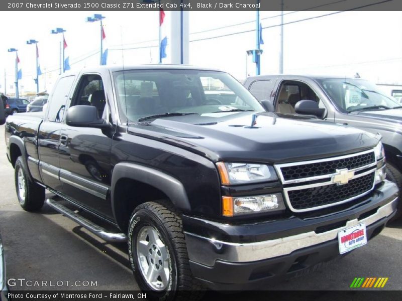 Black / Dark Charcoal 2007 Chevrolet Silverado 1500 Classic Z71 Extended Cab 4x4