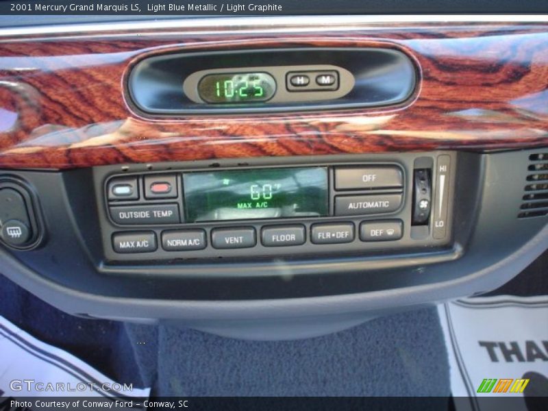 Light Blue Metallic / Light Graphite 2001 Mercury Grand Marquis LS