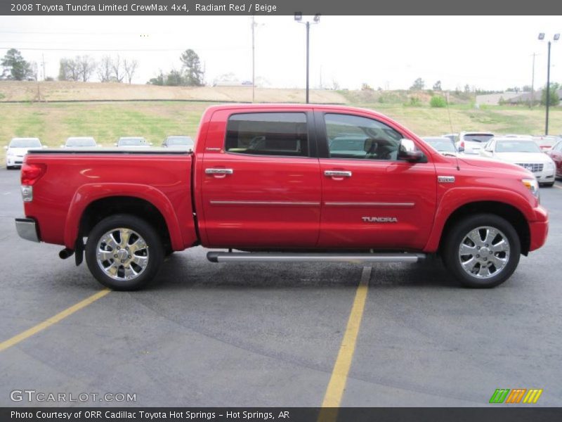 Radiant Red / Beige 2008 Toyota Tundra Limited CrewMax 4x4