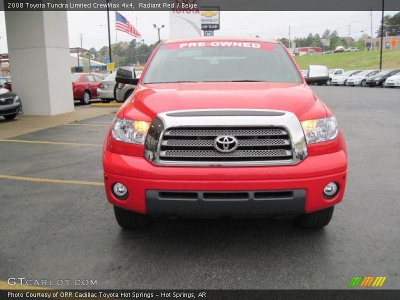 Radiant Red / Beige 2008 Toyota Tundra Limited CrewMax 4x4