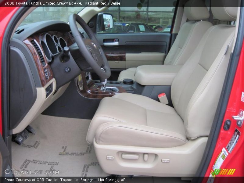 Radiant Red / Beige 2008 Toyota Tundra Limited CrewMax 4x4