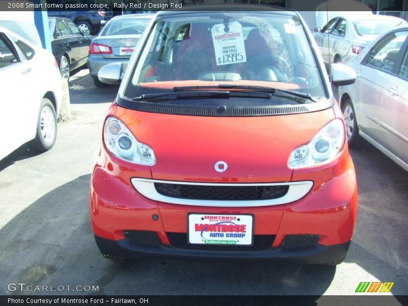 Rally Red / Design Red 2008 Smart fortwo passion coupe
