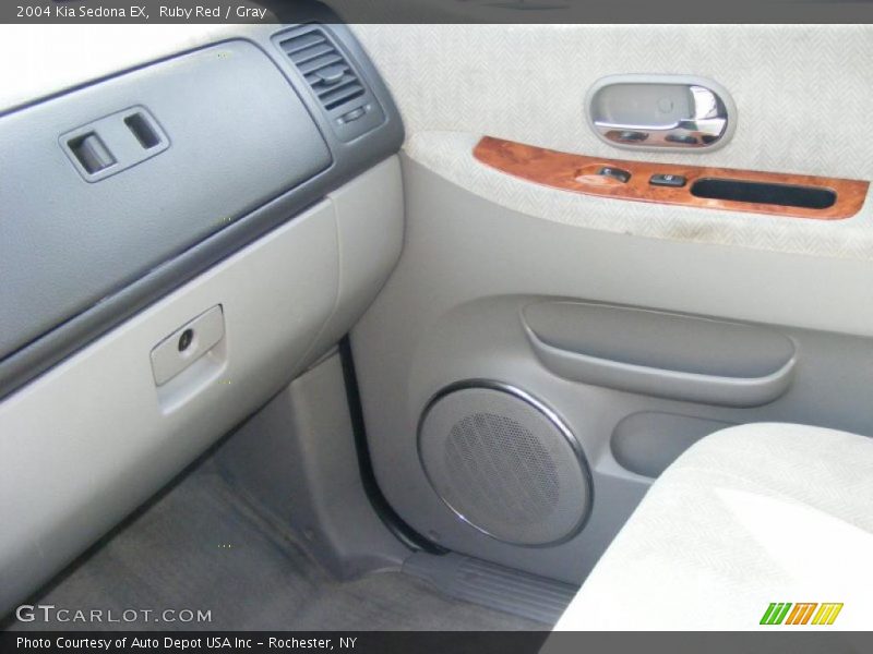 Ruby Red / Gray 2004 Kia Sedona EX