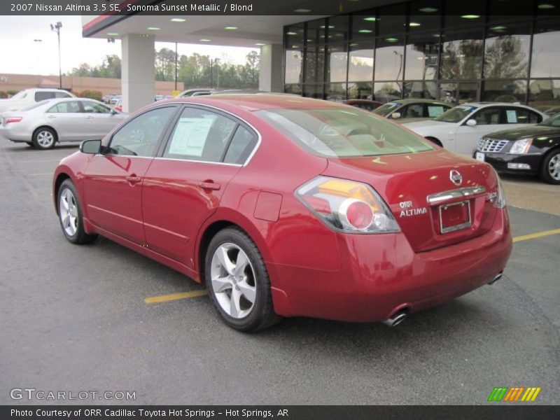 Sonoma Sunset Metallic / Blond 2007 Nissan Altima 3.5 SE