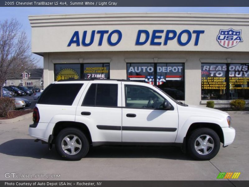 Summit White / Light Gray 2005 Chevrolet TrailBlazer LS 4x4