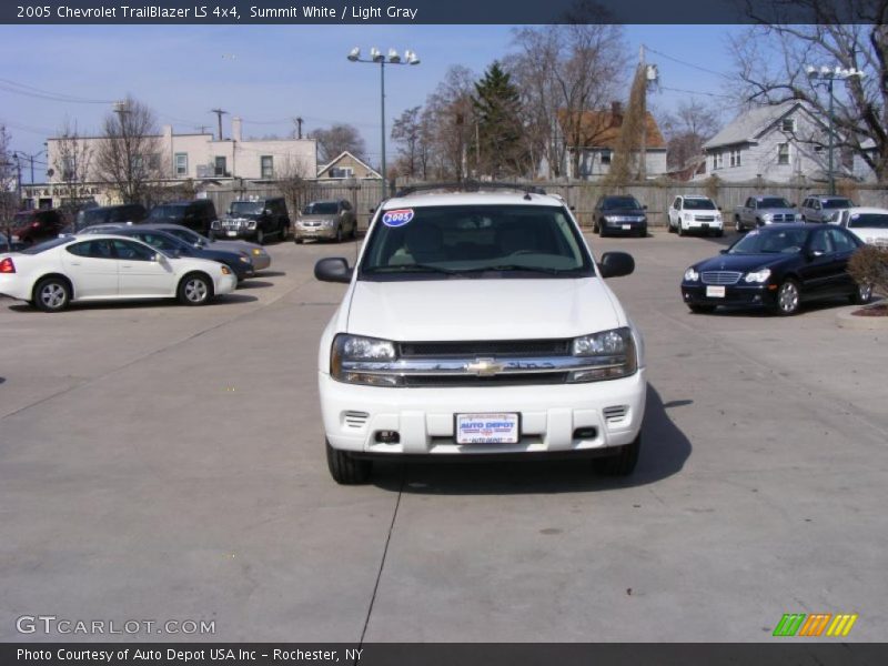 Summit White / Light Gray 2005 Chevrolet TrailBlazer LS 4x4