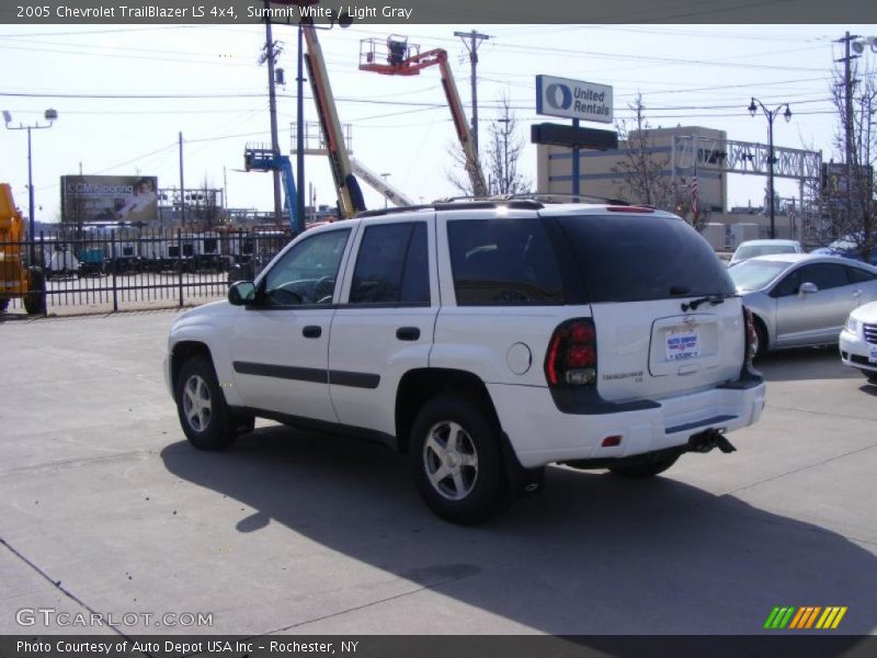 Summit White / Light Gray 2005 Chevrolet TrailBlazer LS 4x4