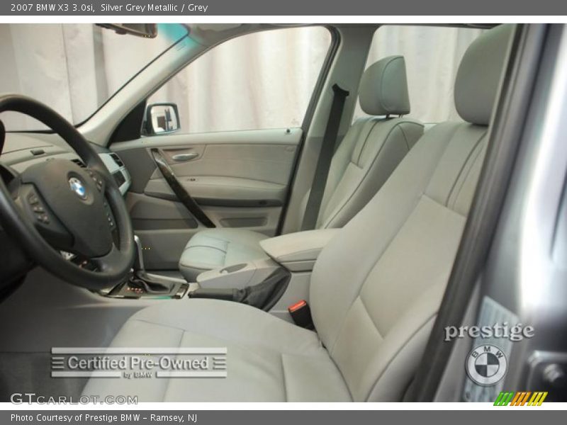 Silver Grey Metallic / Grey 2007 BMW X3 3.0si