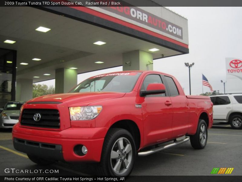 Radiant Red / Black 2009 Toyota Tundra TRD Sport Double Cab
