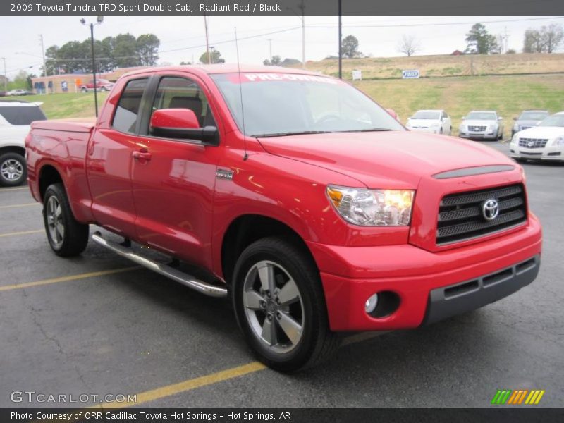 Radiant Red / Black 2009 Toyota Tundra TRD Sport Double Cab