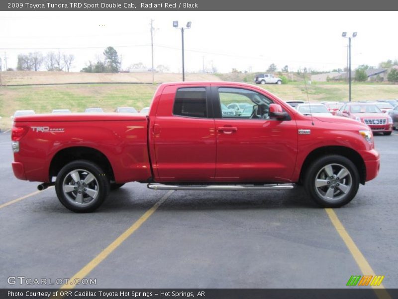 Radiant Red / Black 2009 Toyota Tundra TRD Sport Double Cab